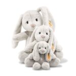 Steiff Hoppie Hase 18 cm hellgrau, Plüschtier Hase mit Schlappohren, Soft Cuddly Friends, flauschiges Stofftier zum – Bild 5